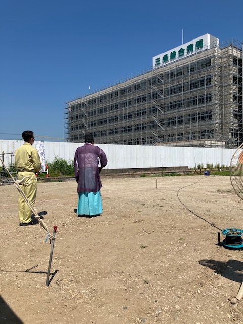 にじいろ保育園建設地【地鎮祭】の外観